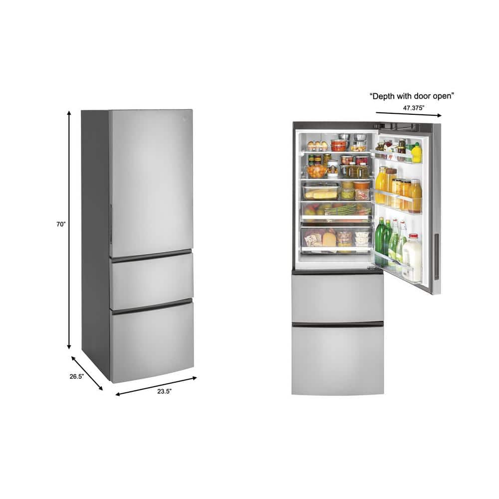 Ge 11.9 Cu. Ft. Bottom-freezer Refrigerator