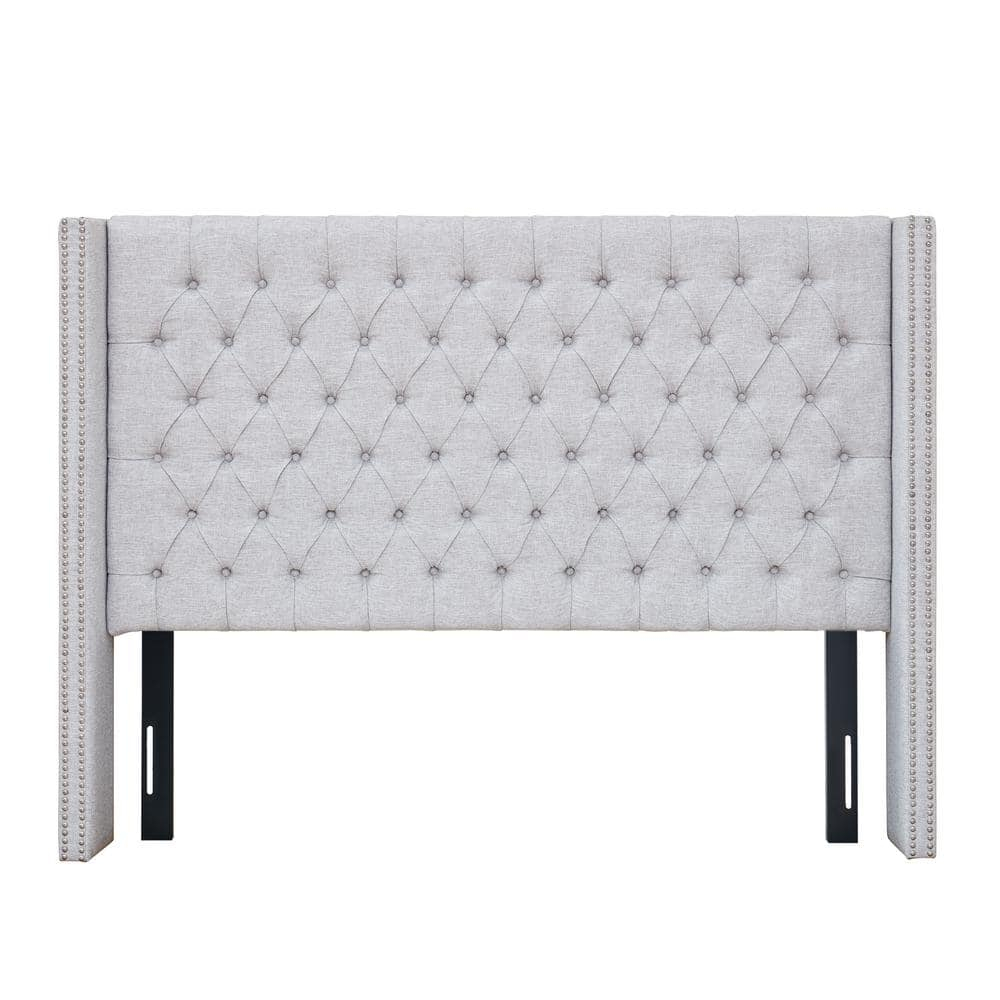 Amelia Upholstery Headboard Grey Queen