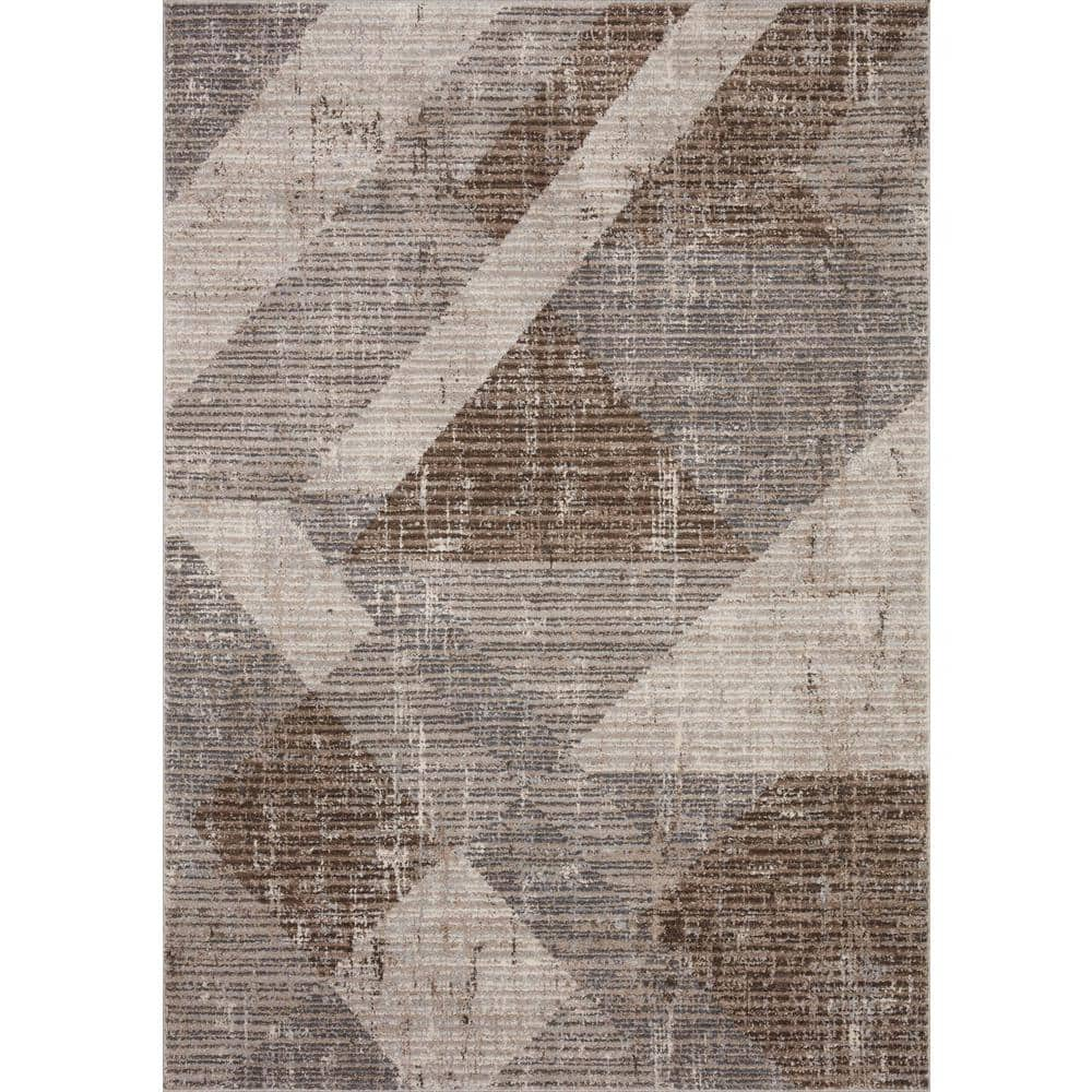 AUS-04 Stone, Bark 11-2" x 15 Size Rug