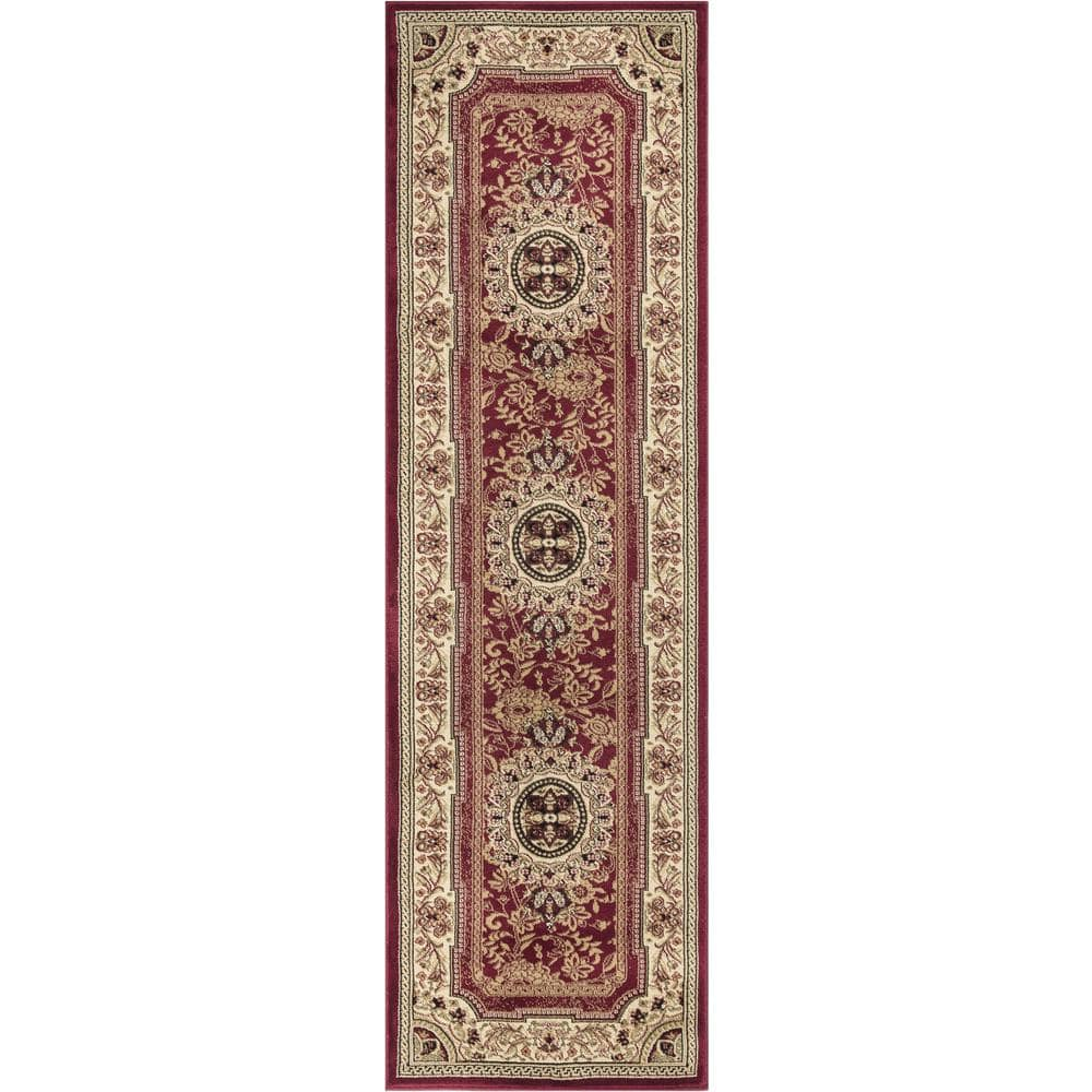 Concord Global 65202 2 ft. 2 in. x 7 ft. 3 in. Ankara Chateau - Red
