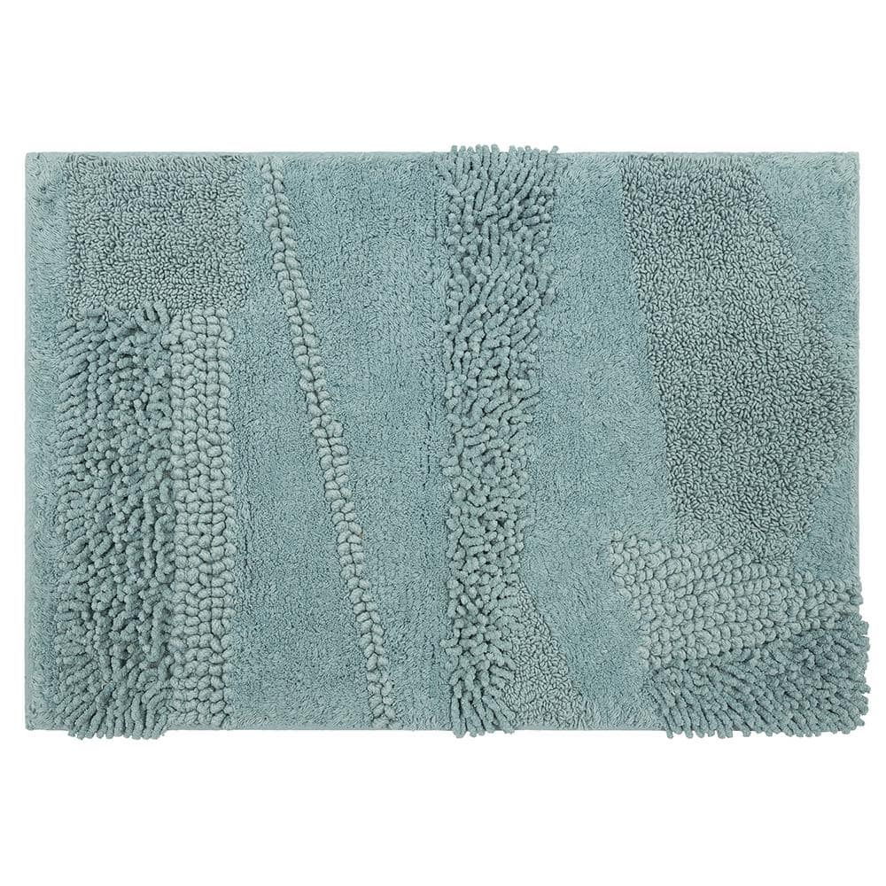 Mohawk Home Composition Cotton Bath Mat, Glacier, 1' 9" x 2' 10"