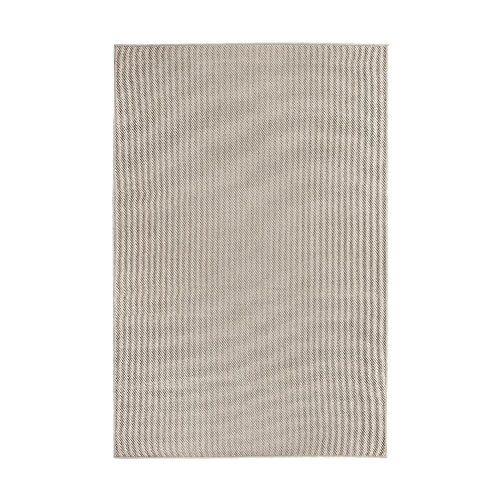 World Rug Gallery Solid Contemporary Indoor/Outdoor Area Rug - Ivory 5' x 7'