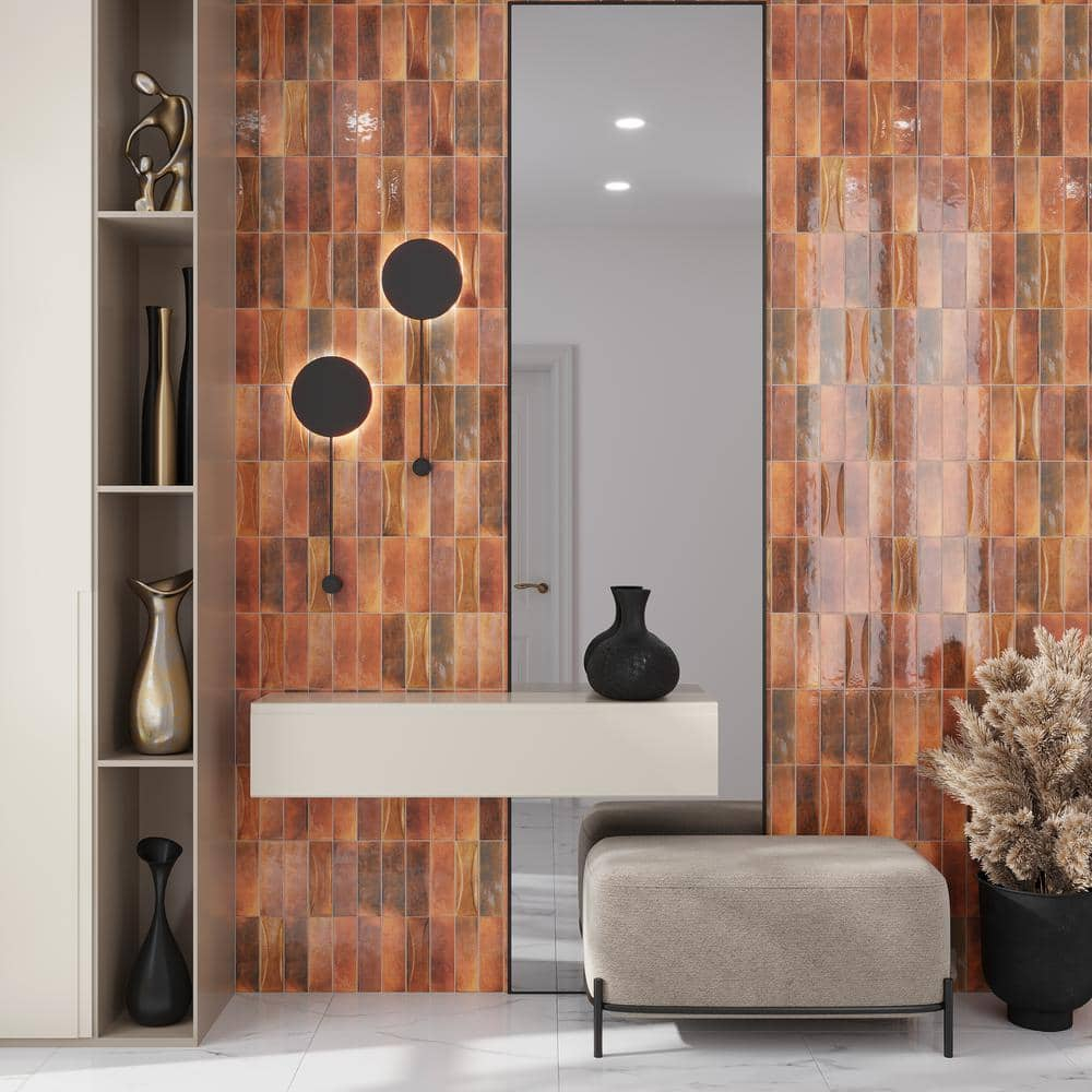 Antiek 2.58'' W x 7.9'' L Beveled Ceramic Subway Singular Tile