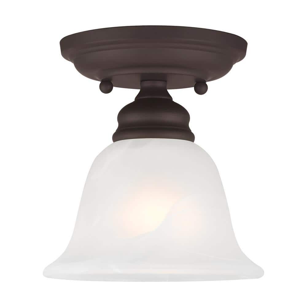 Livex Lighting Essex 1 - Light Flush Mount in  Bronze