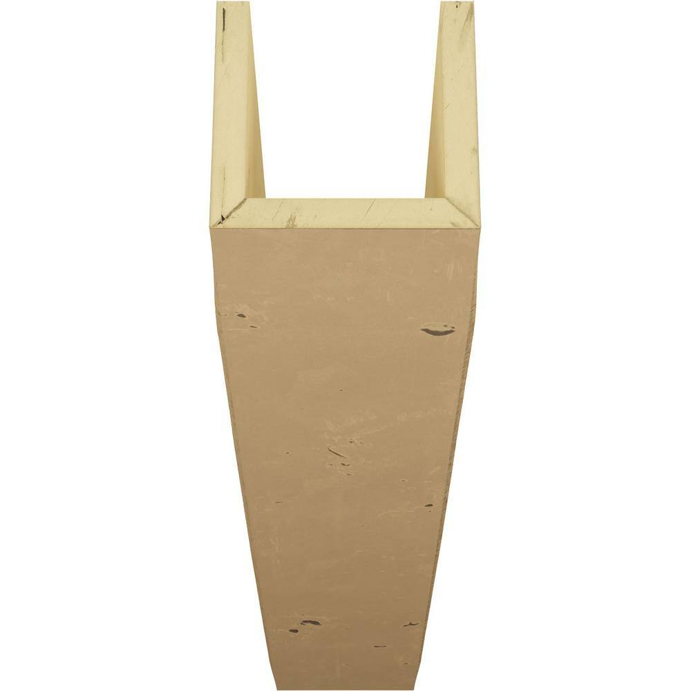 8"W x 6"H x 8'L 3-Sided (U-beam) Knotty Pine Endurathane Faux Wood Ceiling Beam, Natural Pine