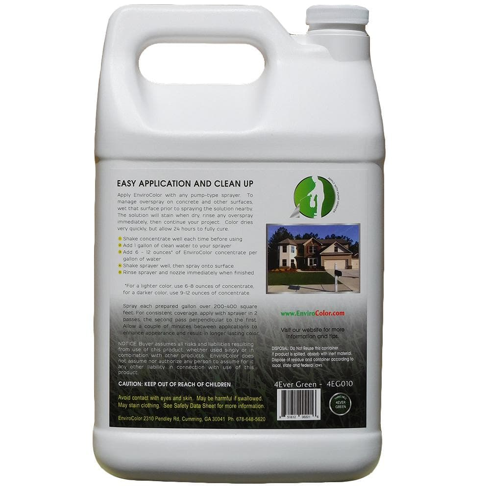 EnviroColor 4 Ever Green Grass Paint Gallon Treats 4,000 Ft², Treatment for Grass and Turf