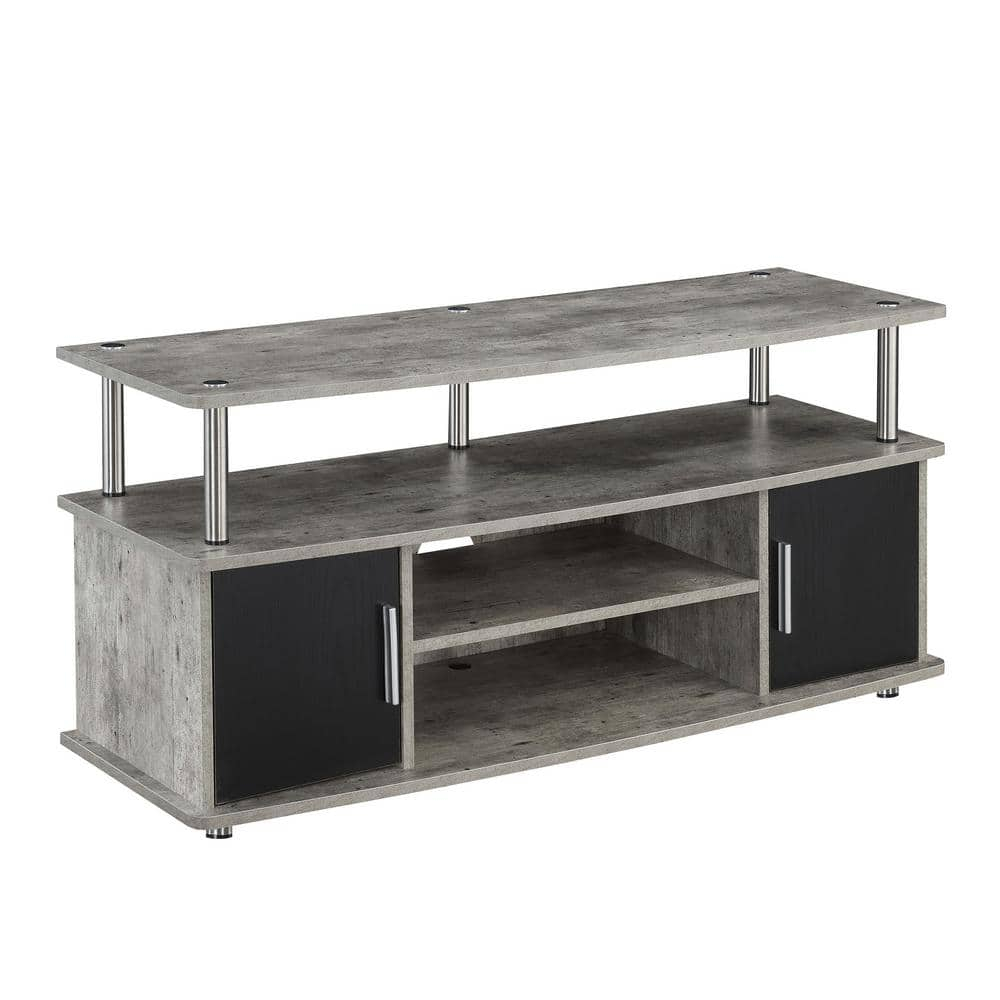 Convenience Concepts Designs2Go Monterey TV Stand, Faux Birch/Black
