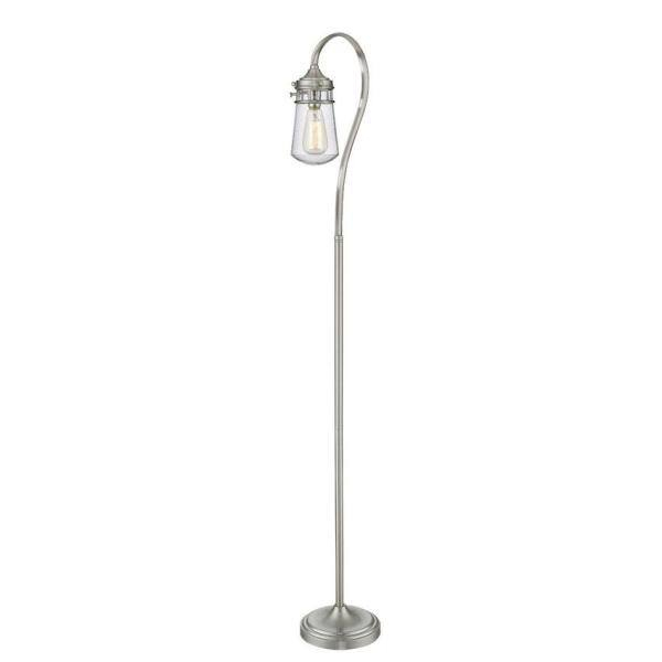 1 Light Floor Lamp In Billiard Style 8 Inches Wide By 58.25 Inches High-Brushed Nickel Finish Z-Lite Fl120-Bn