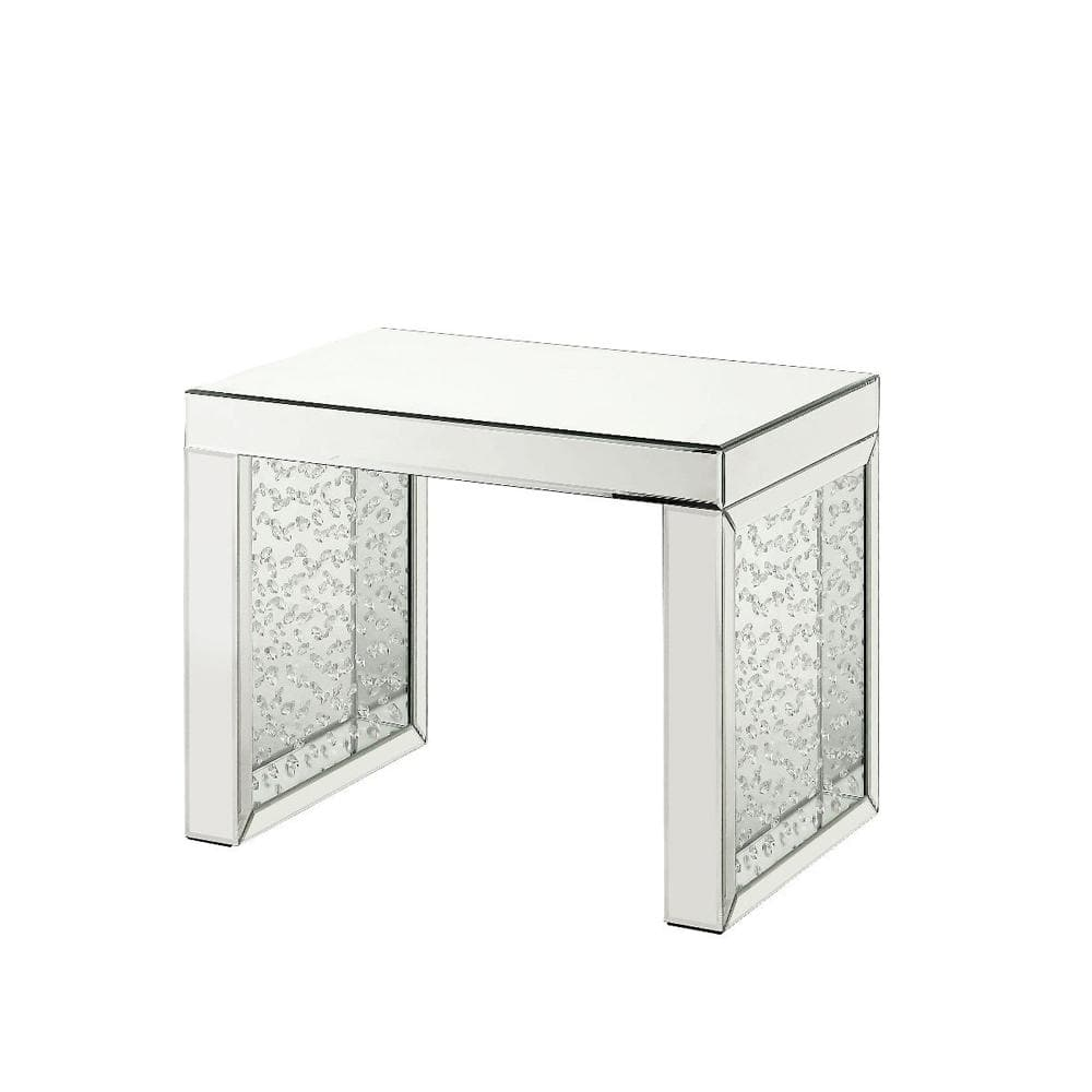 ACME Nysa Rectangular Accent Table in Mirrored
