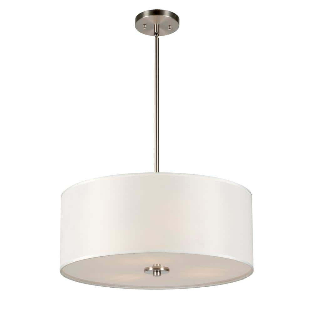 Forte Lighting 2740-03 Betty 3 Light 20" Wide Pendant - Nickel