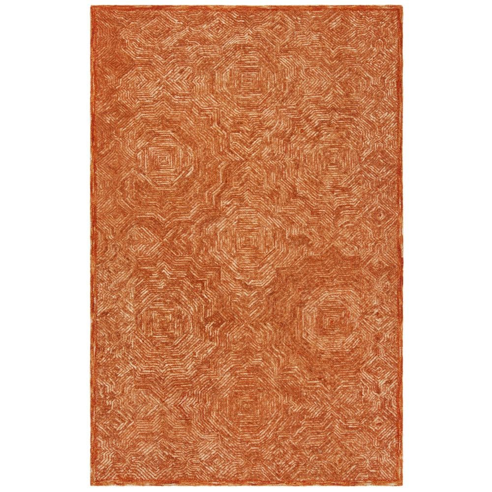 SAFAVIEH Ikat Collection IKT506P Handmade Rust Rug