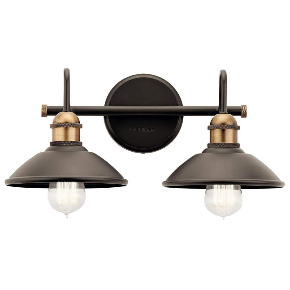 Kichler Lighting Clyde 2 - Light Vanity in  Olde Bronze
