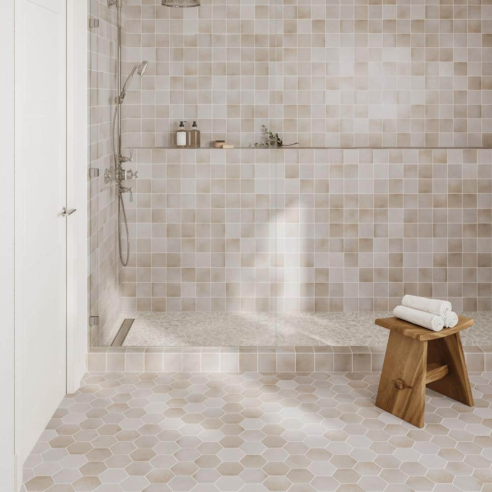 Celine 4" x 4" Porcelain Mosaic Sheet Wall & Floor Tile