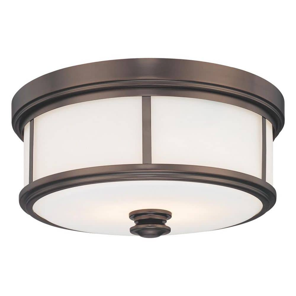 Harvard Court Glass Flush Mount