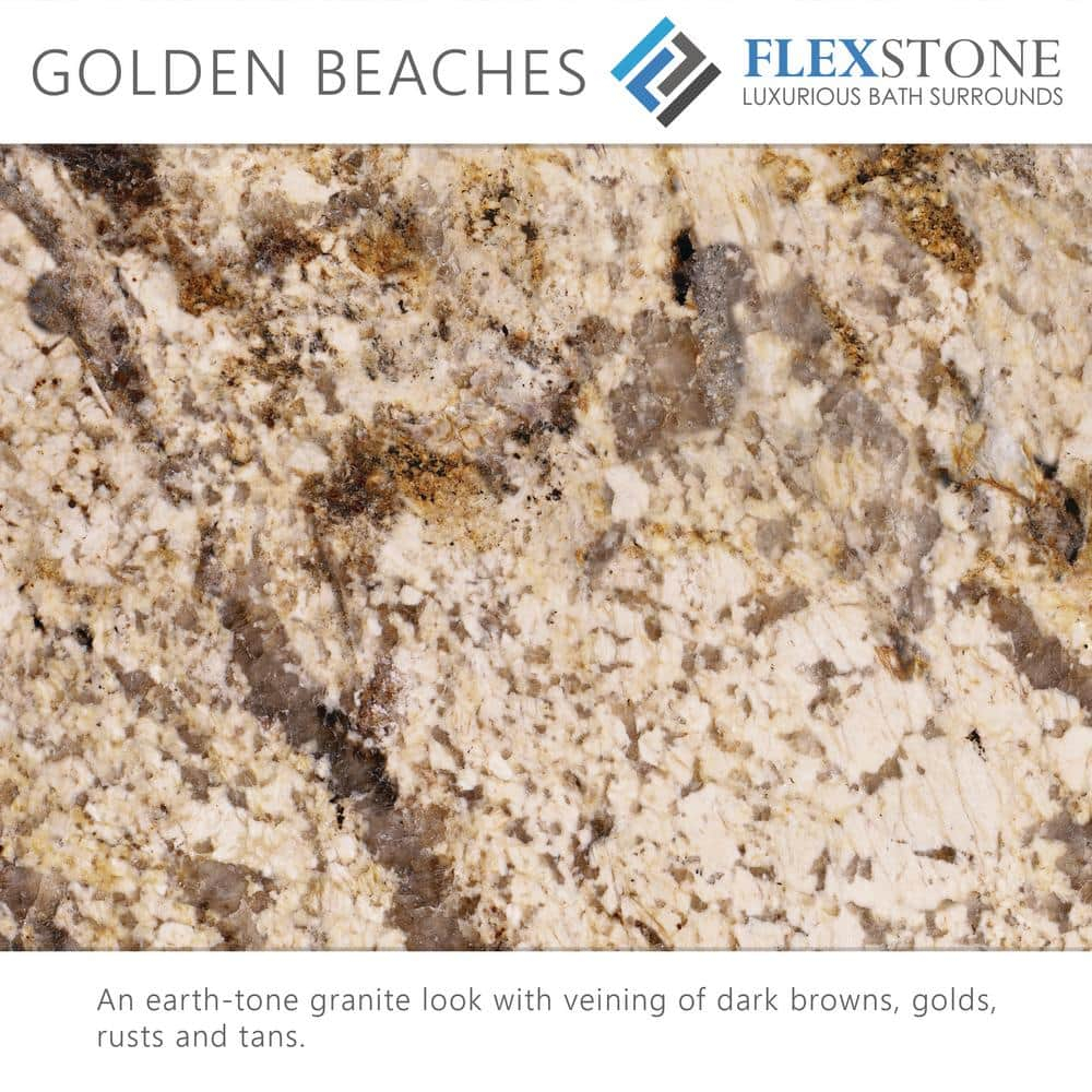 FlexStone 60"L x 30"W Single Threshold Alcove Shower Base with Right-Hand Drain