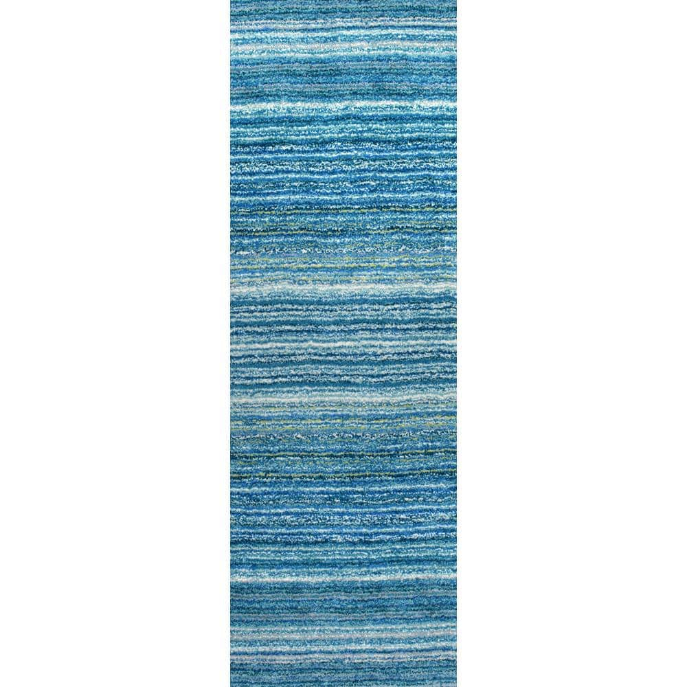 nuLOOM Classie Hand Tufted Shag Runner Rug, 2' 6" x 8', Sky Blue