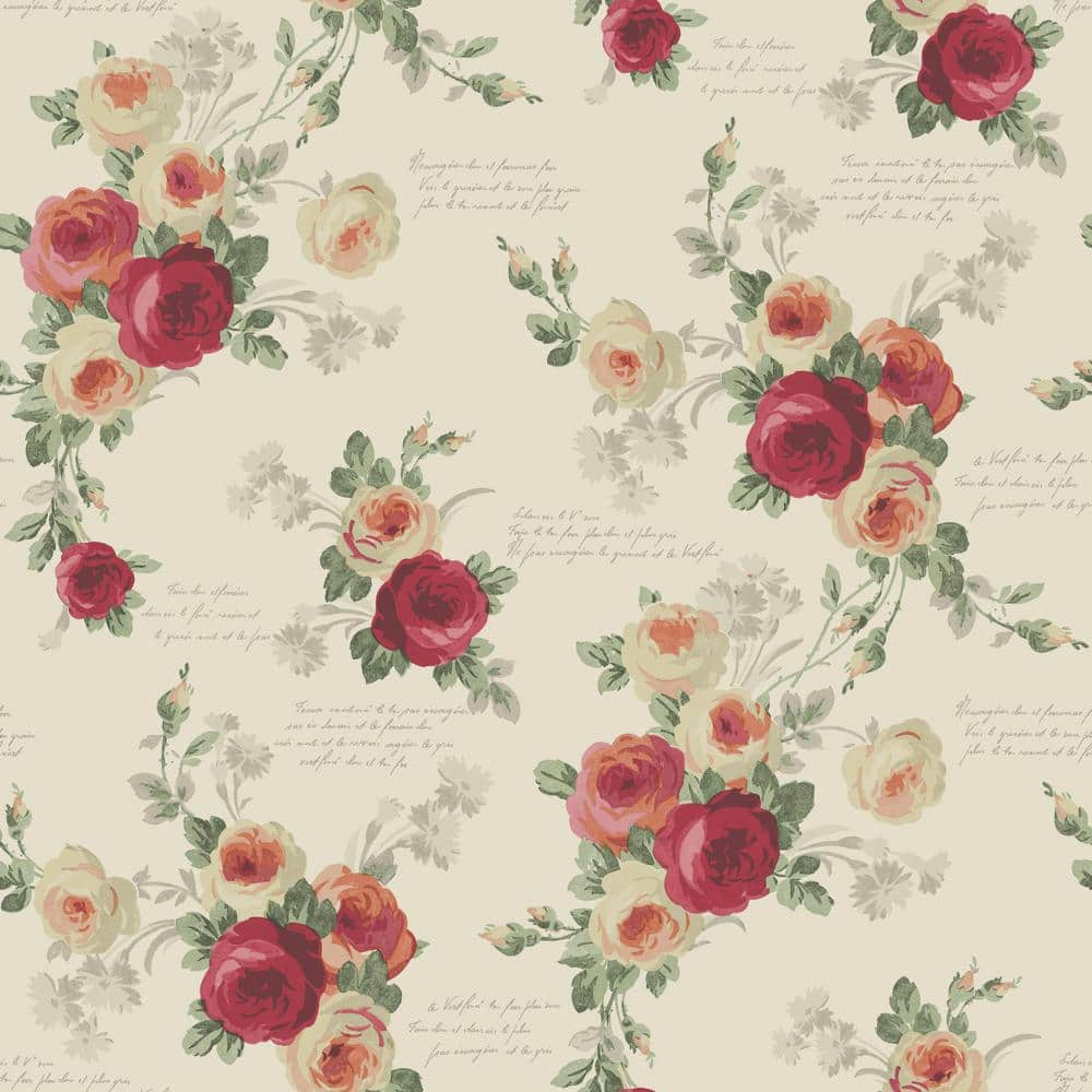 Magnolia Home Heirloom Rose Wallpaper