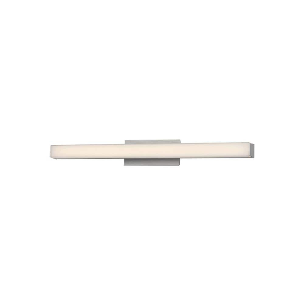 SQTRFC Brink 12in LED Bathroom Vanity or Wall Light 3-CCT 2700K-3000K-3500K Set to 3000K in Brushed Aluminum