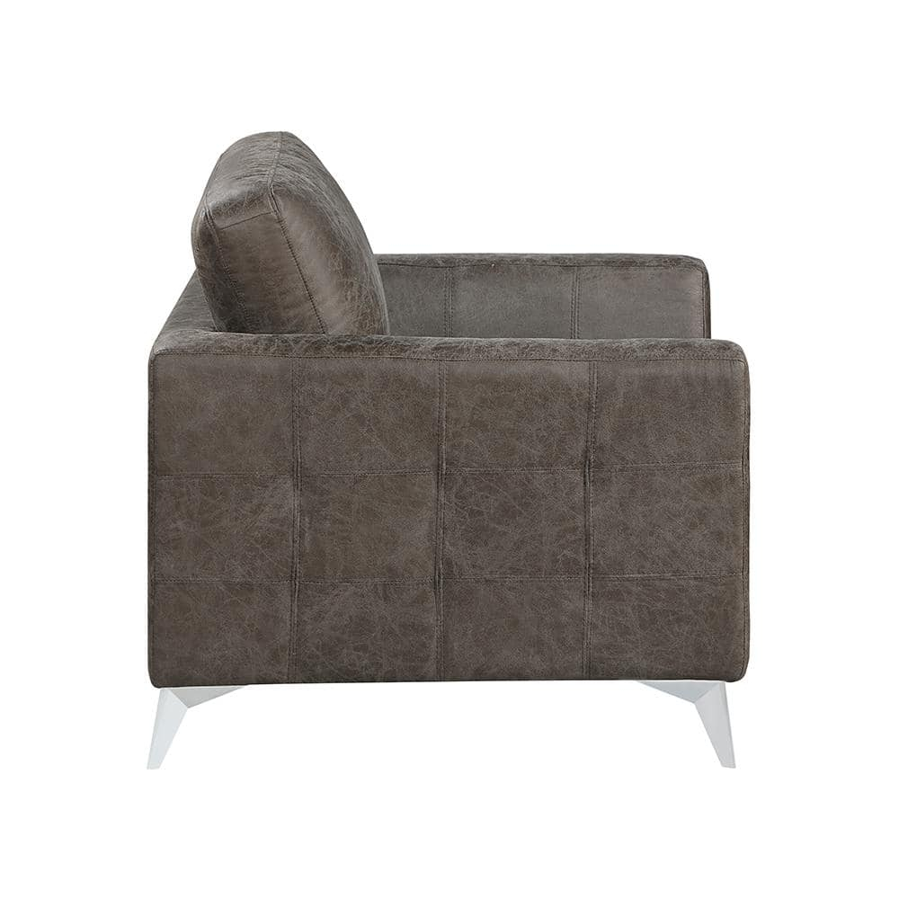 Lexicon Cazon Microfiber Sofa in Brownish gray