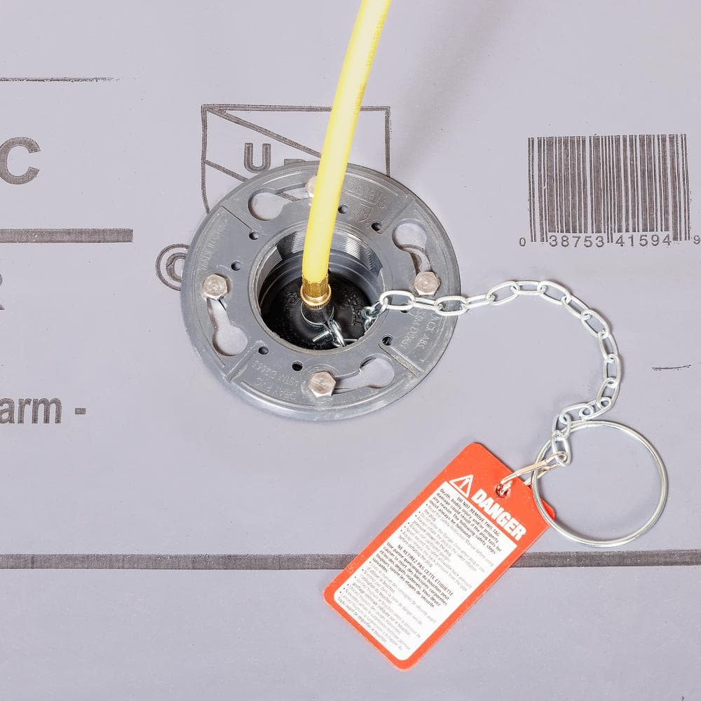 Black Rubber Inflatable Test Ball Plug with Zinc-Plated Chain