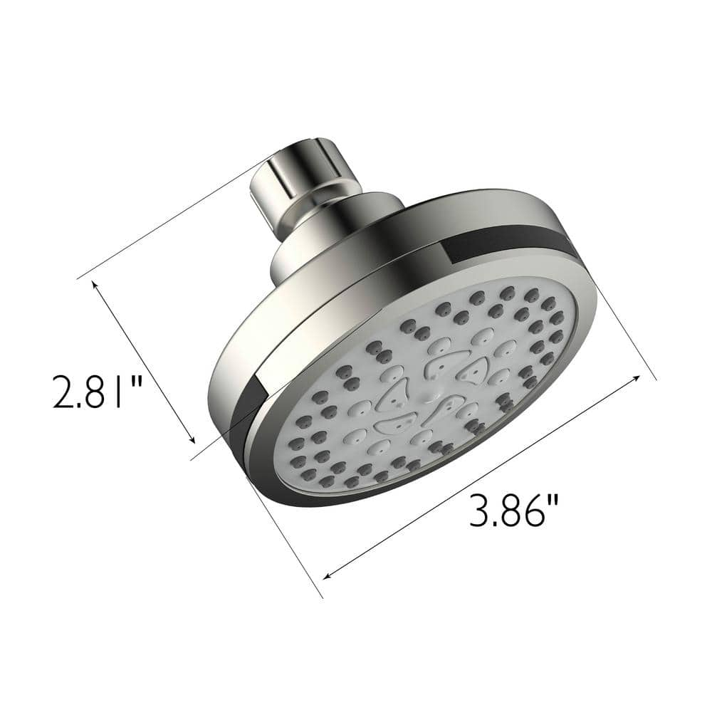 Design House 594309 Eastport II Contemporary 5-Function Shower Head for Bathroom, Satin Nickel