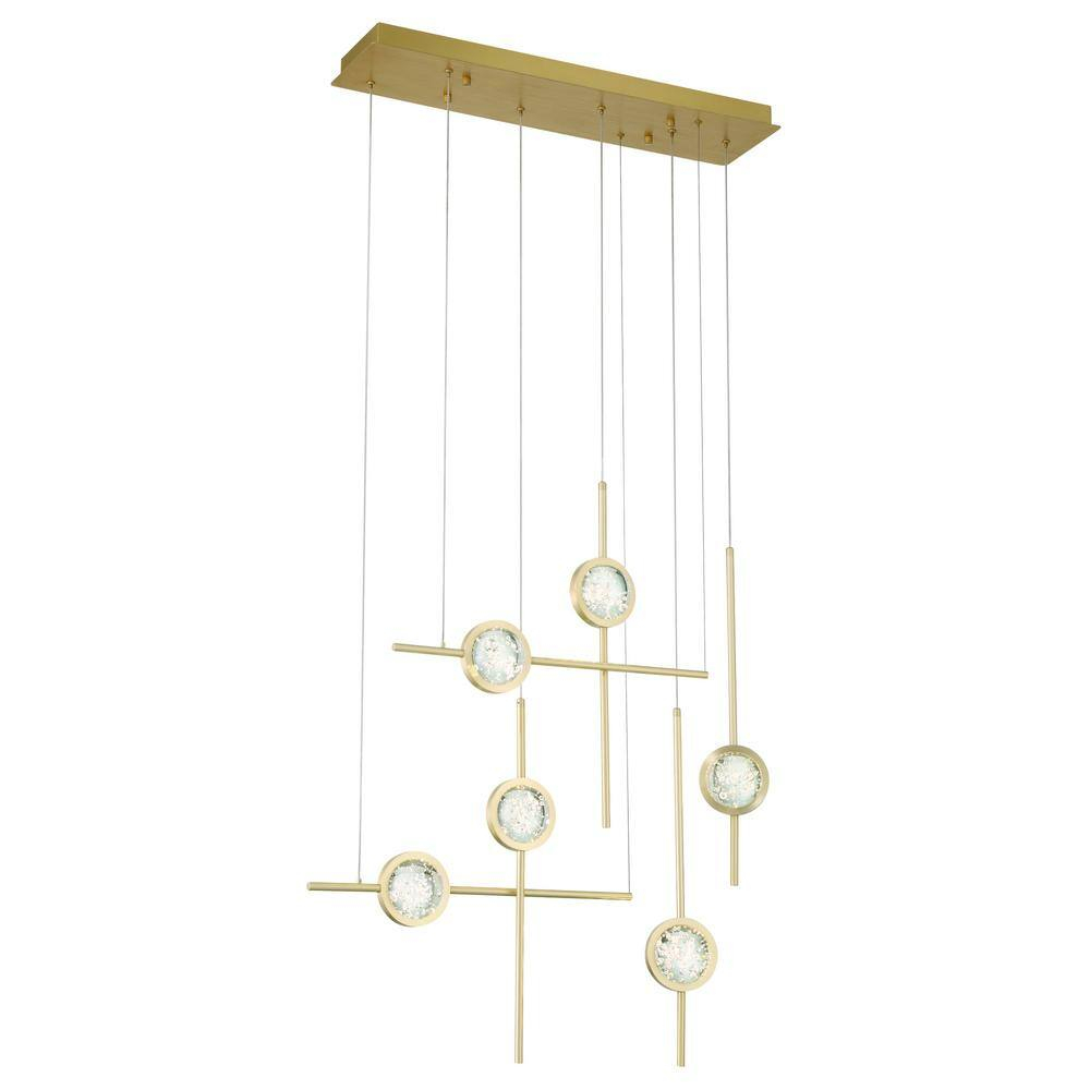 Eurofase Lighting Barletta 6 - Light Chandelier in  Gold