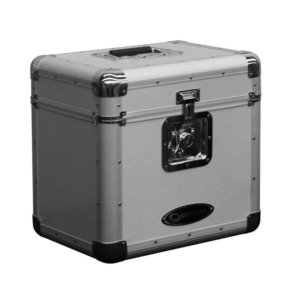 Odyssey KROM Stackable Record Case for 70 12" Vinyl Records & LPs, Black