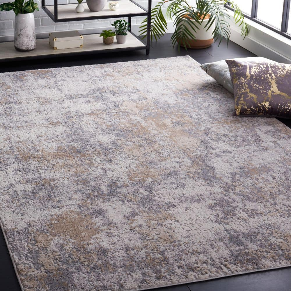 SAFAVIEH Eternal Aleah Abstract Area Rug, Grey/Beige, 9' x 12'
