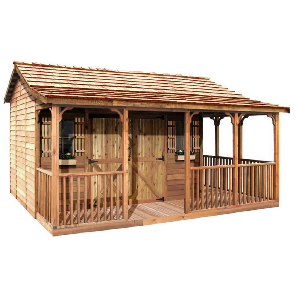 Cedarshed Farmhouse Western Red Cedar Wood Storage Shed