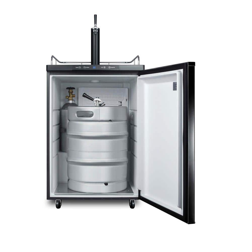Black Stainless Steel Commercial Beer Dispenser with Single Tap