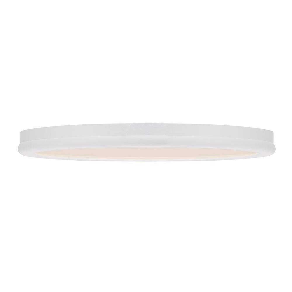 Geos White Glass LED Flush Mount Light