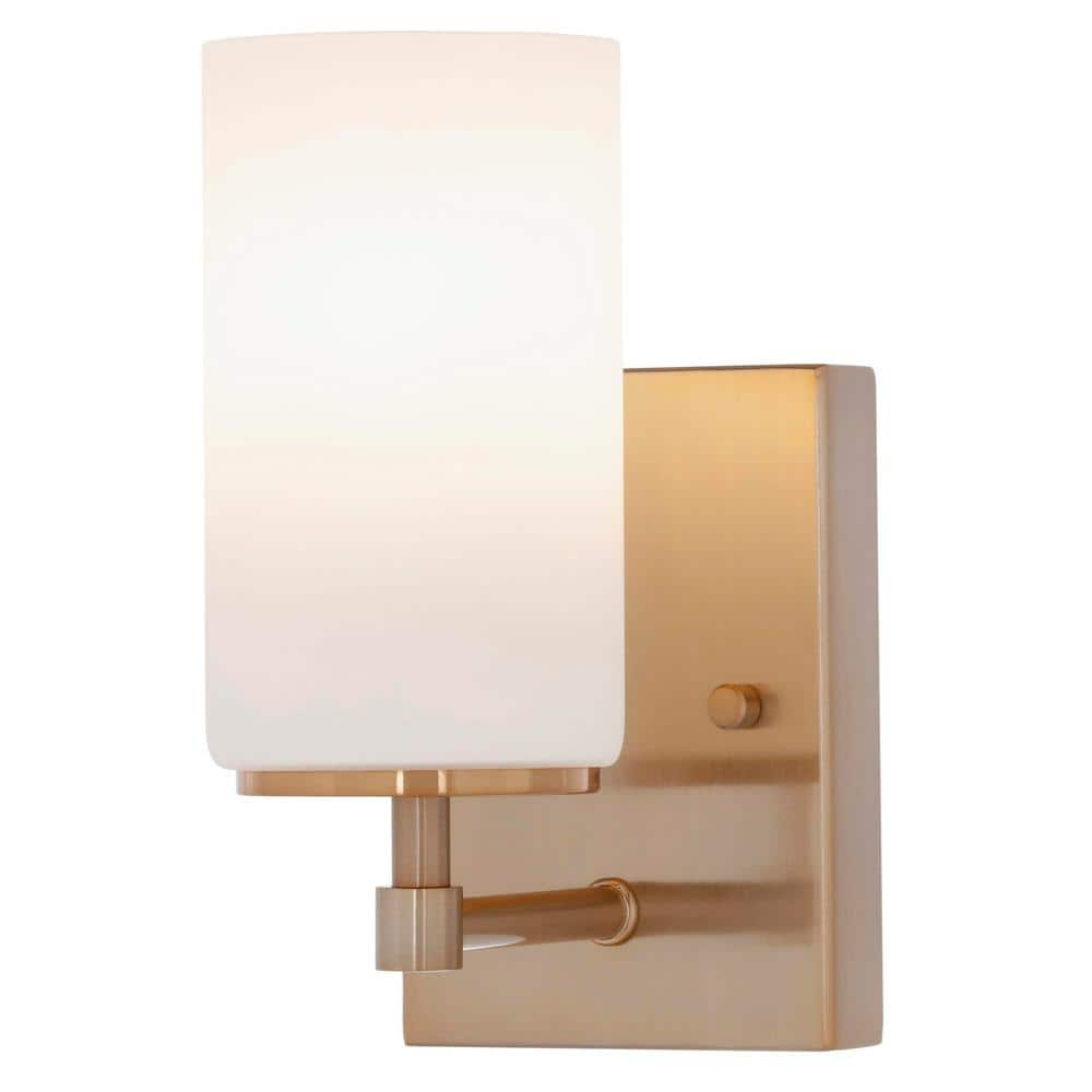 Generation Lighting Alturas 4.375-in 1 -Light Satin Brass Modern/contemporary Vanity light