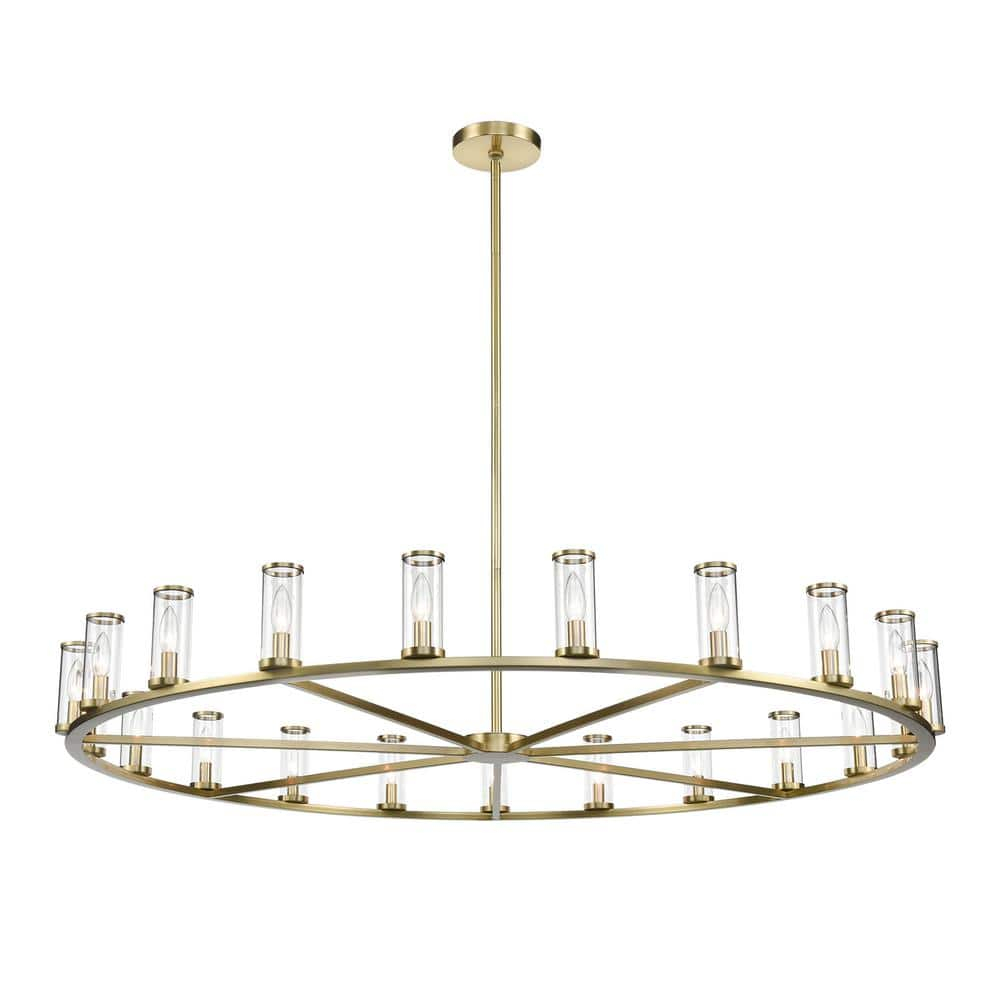 Revolve 21 - Light Dimmable Wagon Wheel Chandelier