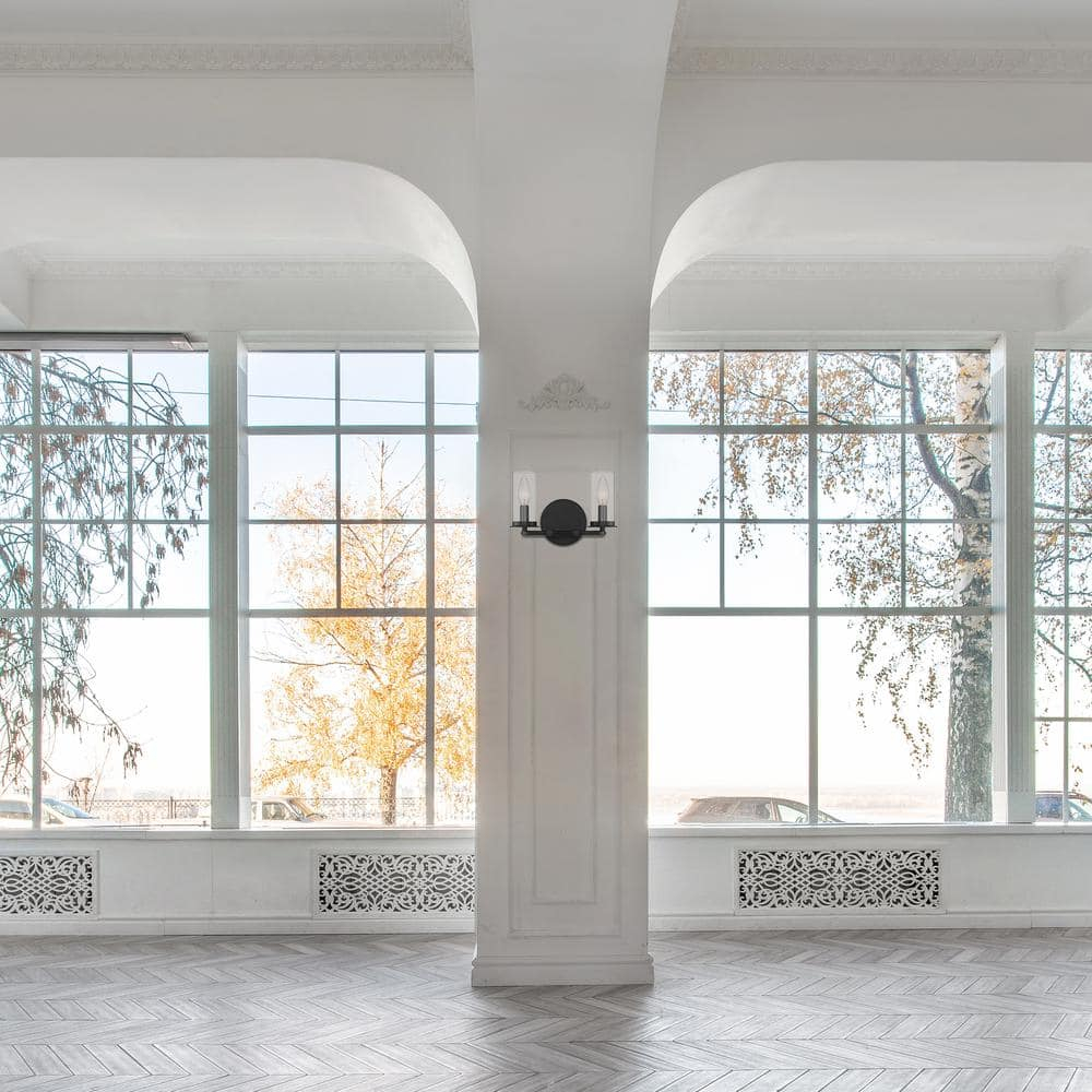 Hudson Heights 11" Matte Black Dimmable Vanity Light