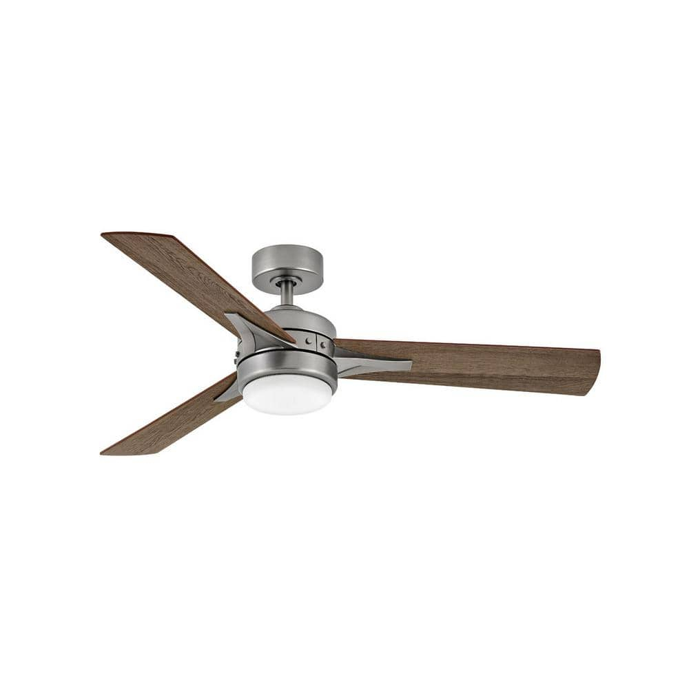 Ventus 52" Pewter Ceiling Fan with Driftwood and Teak Blades