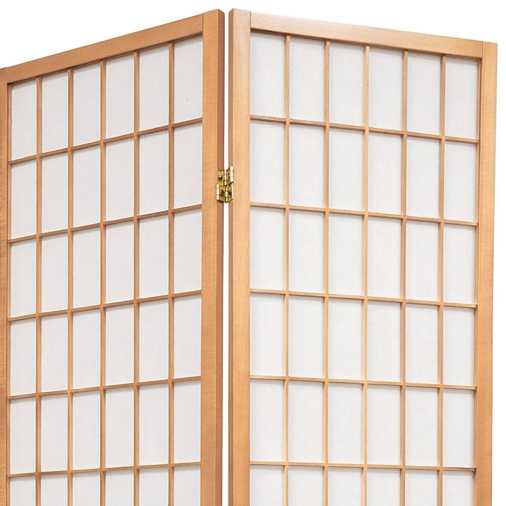 7 ft. Natural 3-Panel Room Divider