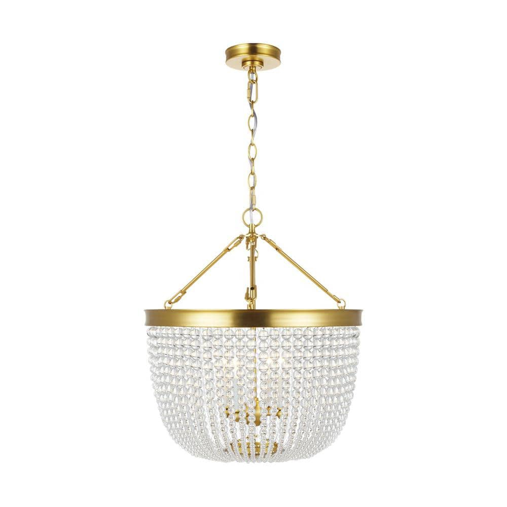 Carina 4 - Light Burnished Brass Unique/Statement Pendant