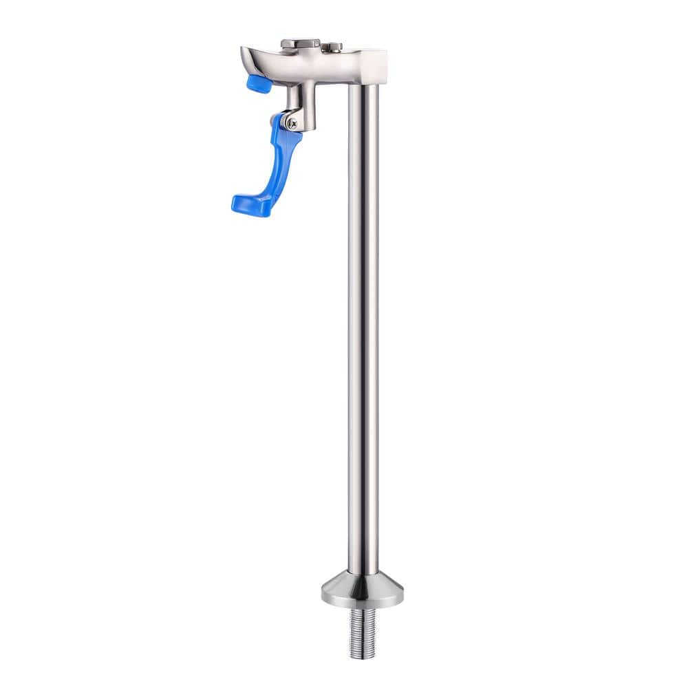 WOWOW 14 Inch Glass Filler Deck Mount Water Bottle Filling Station Brass Bar Faucet Glass Filling Station G1/2" Male Shank with Adapter for Restaurants Kitchen Bar