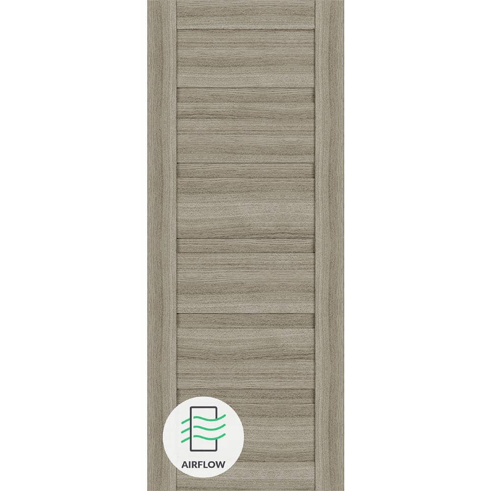 Belldinni Louver Solid + Manufactured Wood Paneled Slab Door