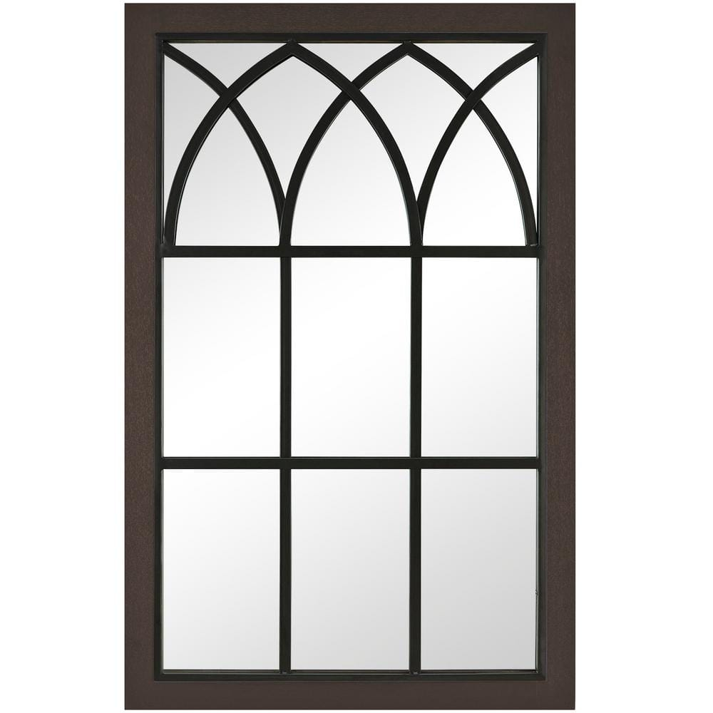 FirsTime & Co. Dark Brown Grandview Arch Wall Mirror, Farmhouse, Rectangular, 23.6 x 1.25 x 37.4 in
