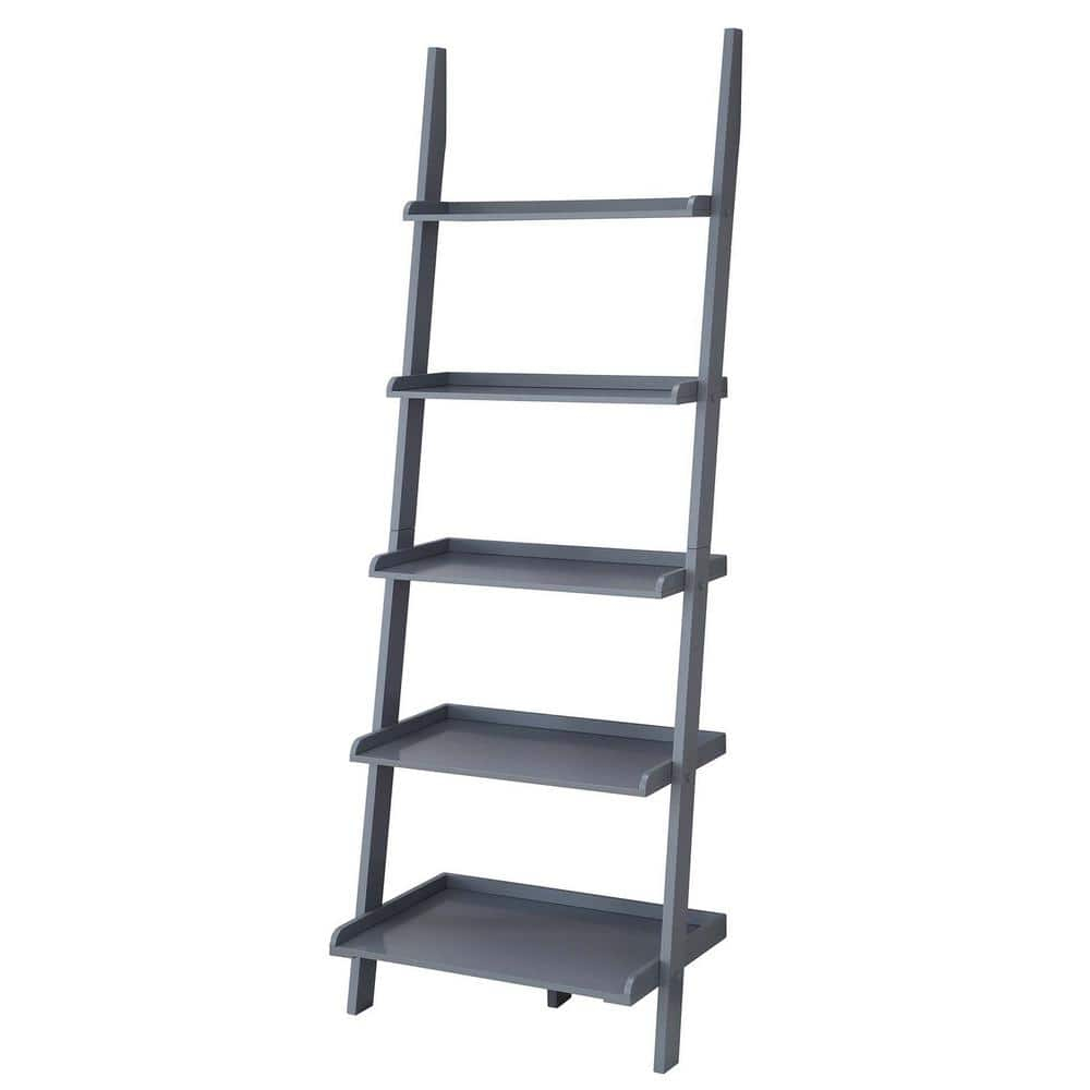 Convenience Concepts American Heritage Bookshelf Ladder, Gray