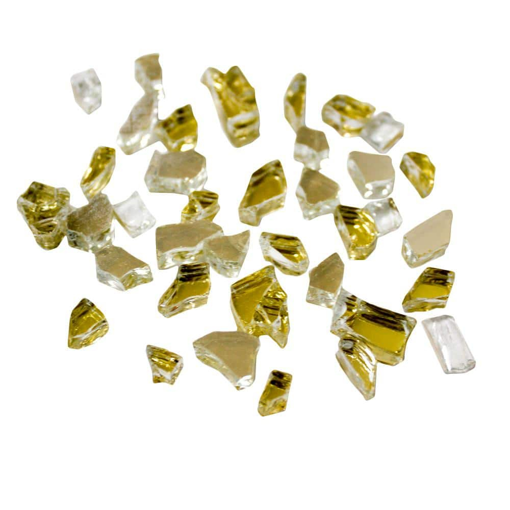 AZ Patio Heaters Reflective Fire Glass in Gold