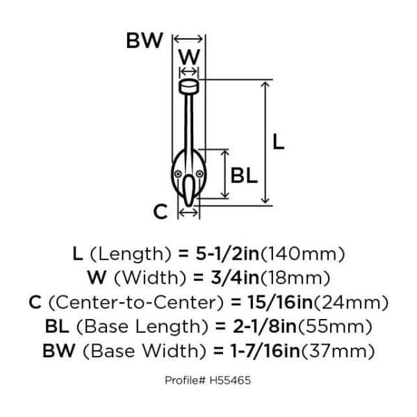 Wall Mounted Single Hook