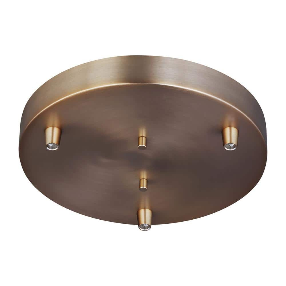 Towner 3-Light Satin Brass Pendant Canopy