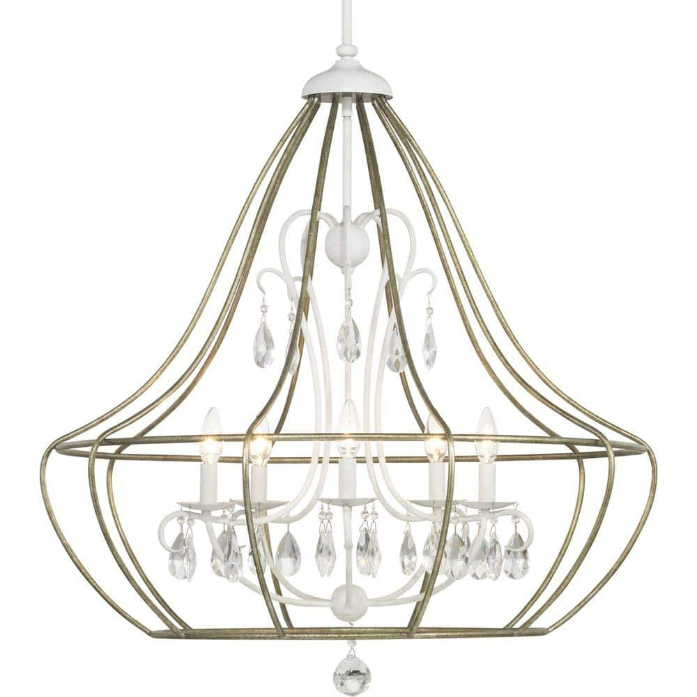 Fleurette Collection Three-Light Chandelier