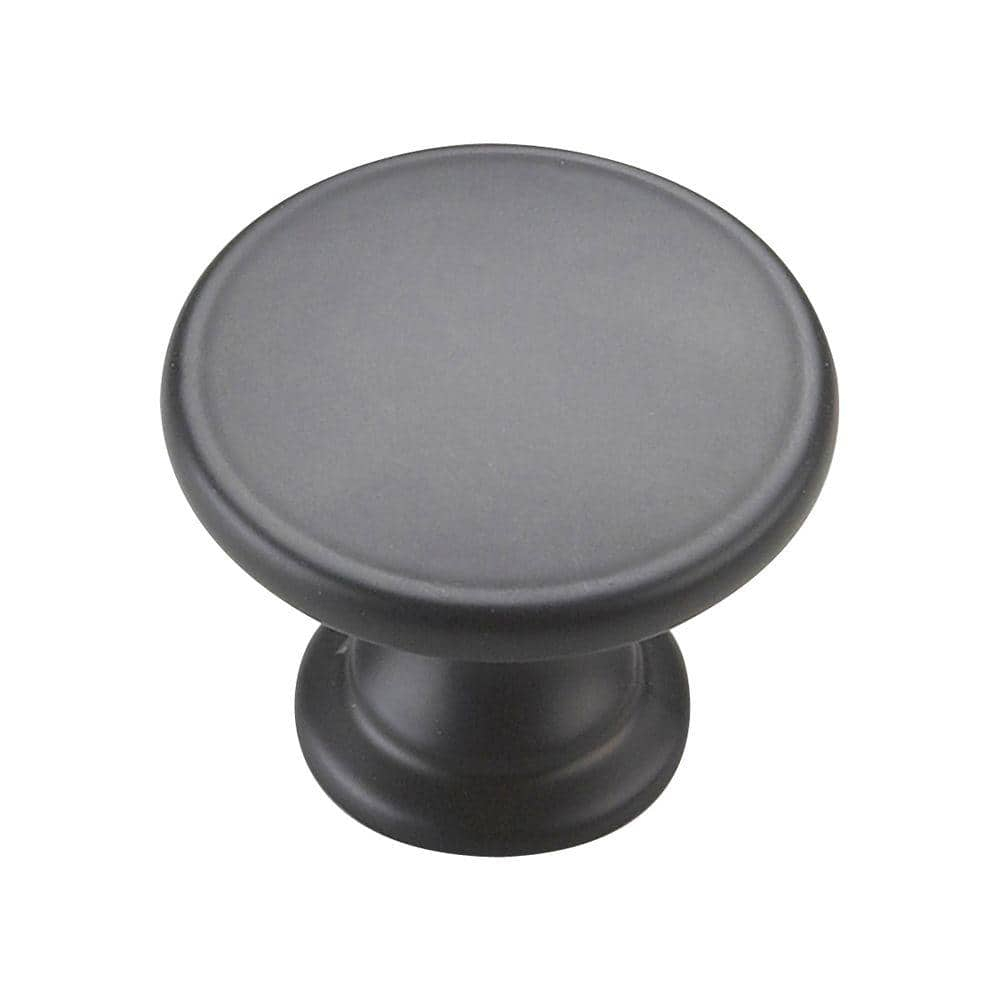 Marseille Collection 1-3/4 in. (45 mm) Traditional Black Round Cabinet Knob