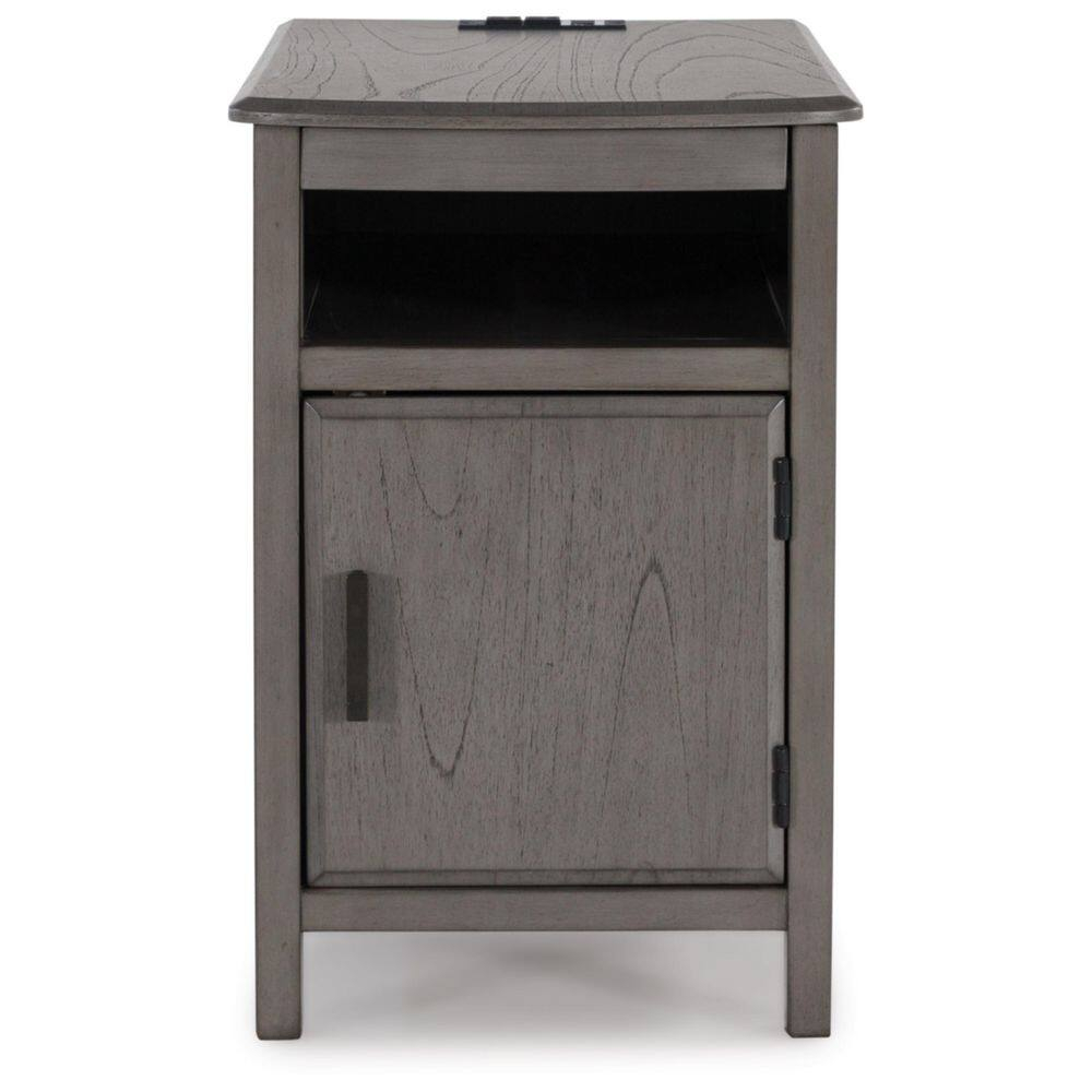 Signature Design by Ashley Casual Devonsted Chairside End Table  Gray