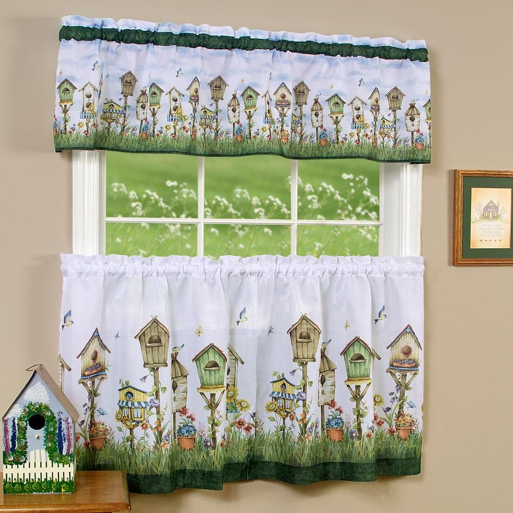 Achim Kitchen Curtain And Valance Set, Home Sweet Home