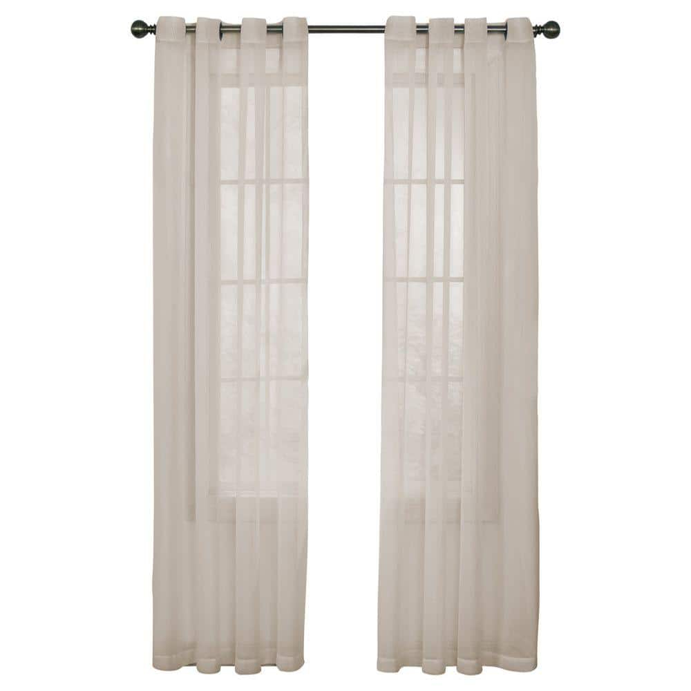 Arm & Hammer Curtain Fresh™ Odor-Neutralizing Sheer Voile Grommet 59 x 63 Curtain Panel in Ivory
