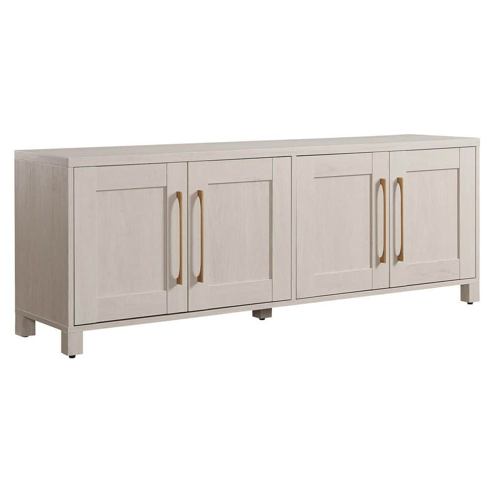 Evelyn&Zoe Chabot Rectangular TV Stand for TV's up to 75", Alder White